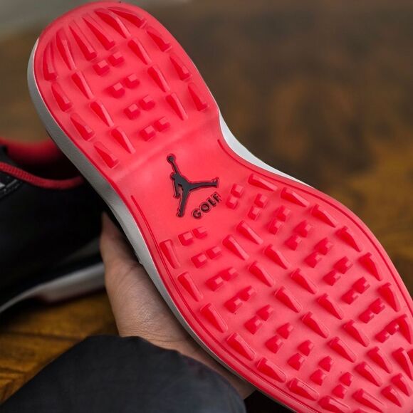 Nike Jordan ADG 5 Wide Low Bred Golf Shoes Women's 9.5 New Black Red FQ7874-001 - Picture 14 of 15